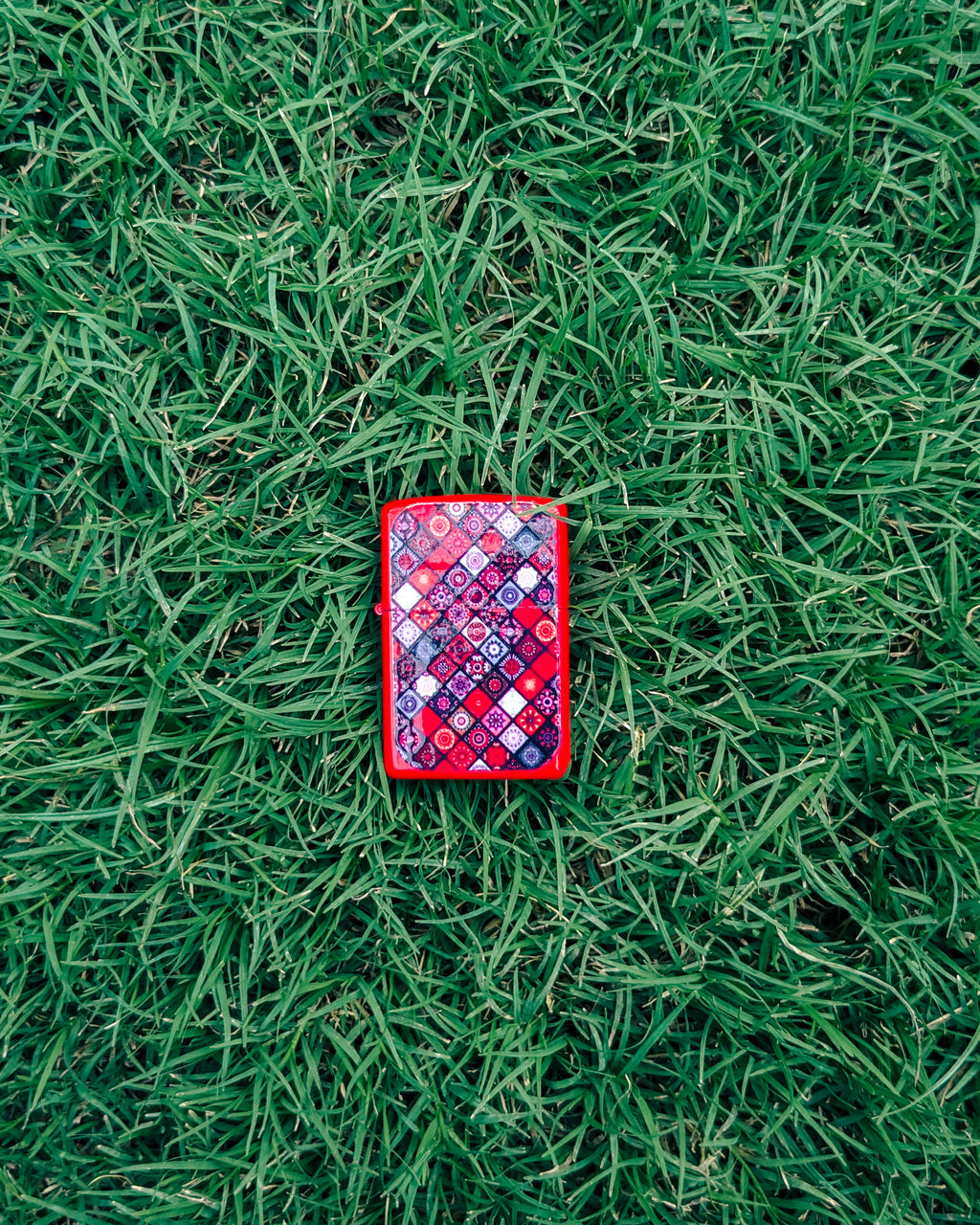 Mandala Red Geometric Lighter