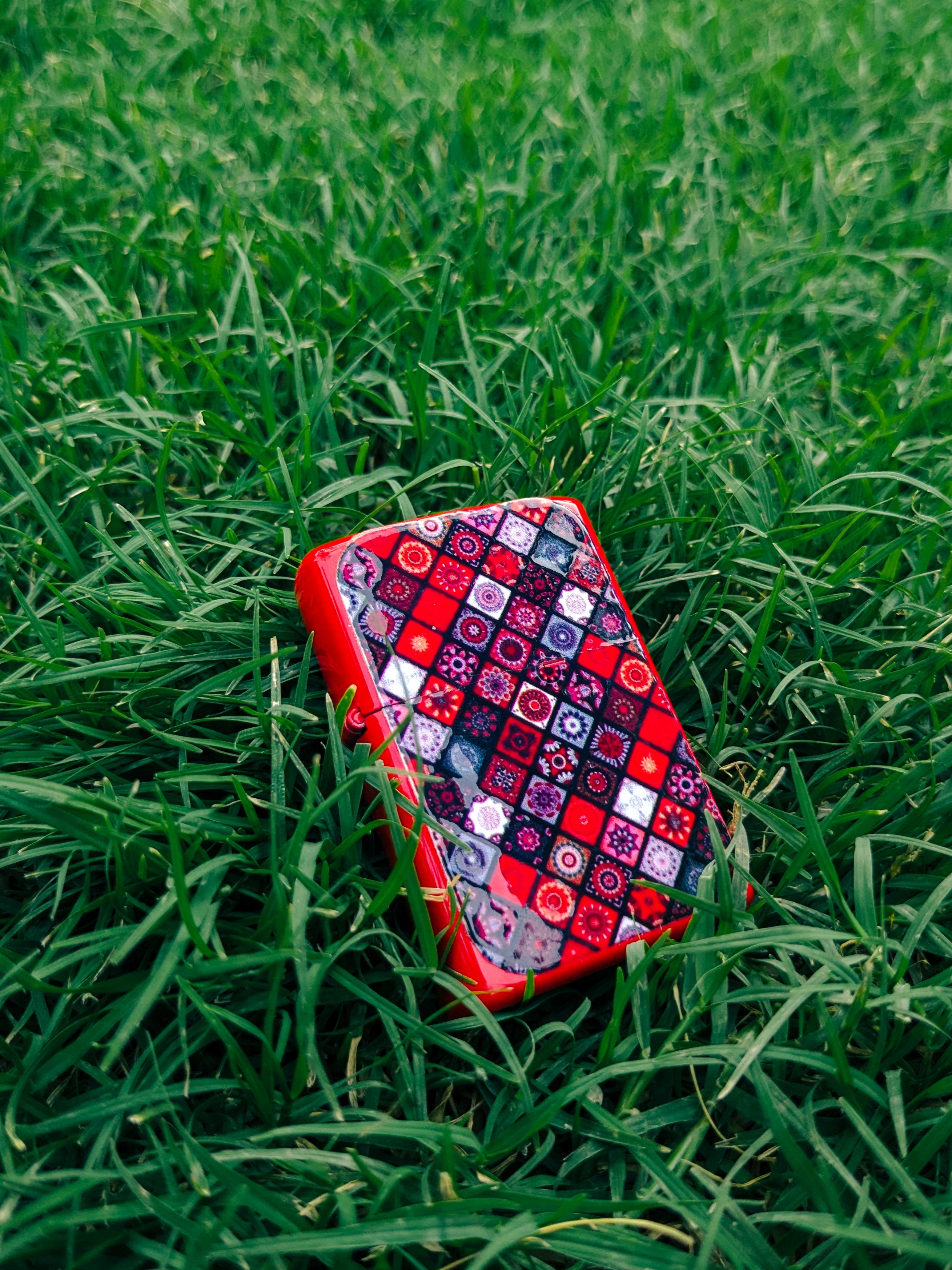 Mandala Red Geometric Lighter