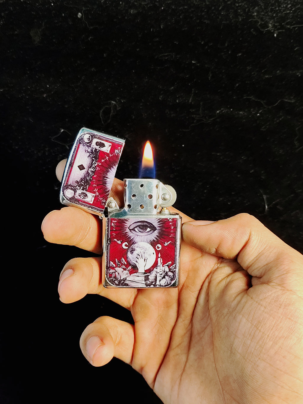 Occult Tarot Metal Lighter