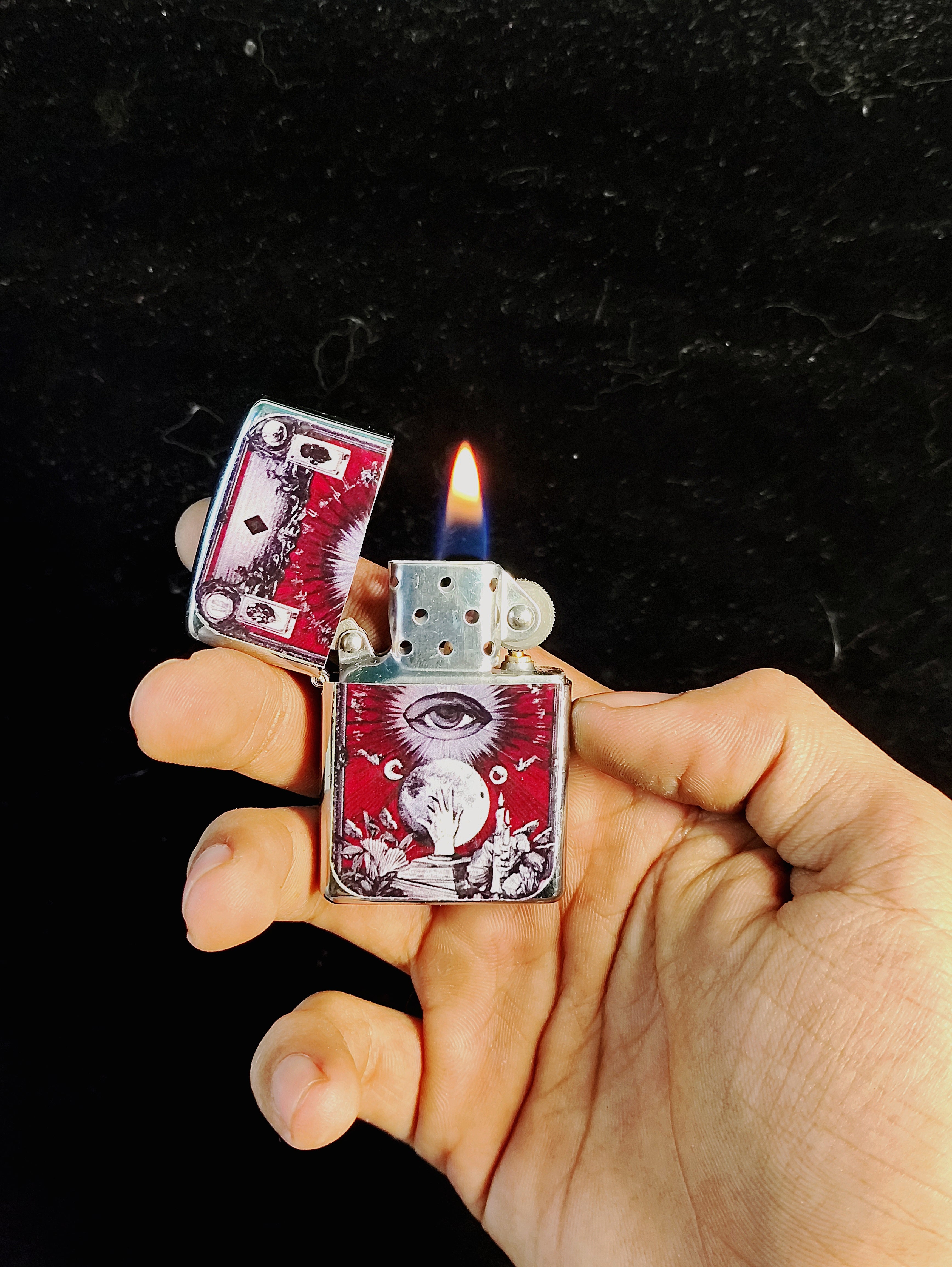 Occult Tarot Metal Lighter