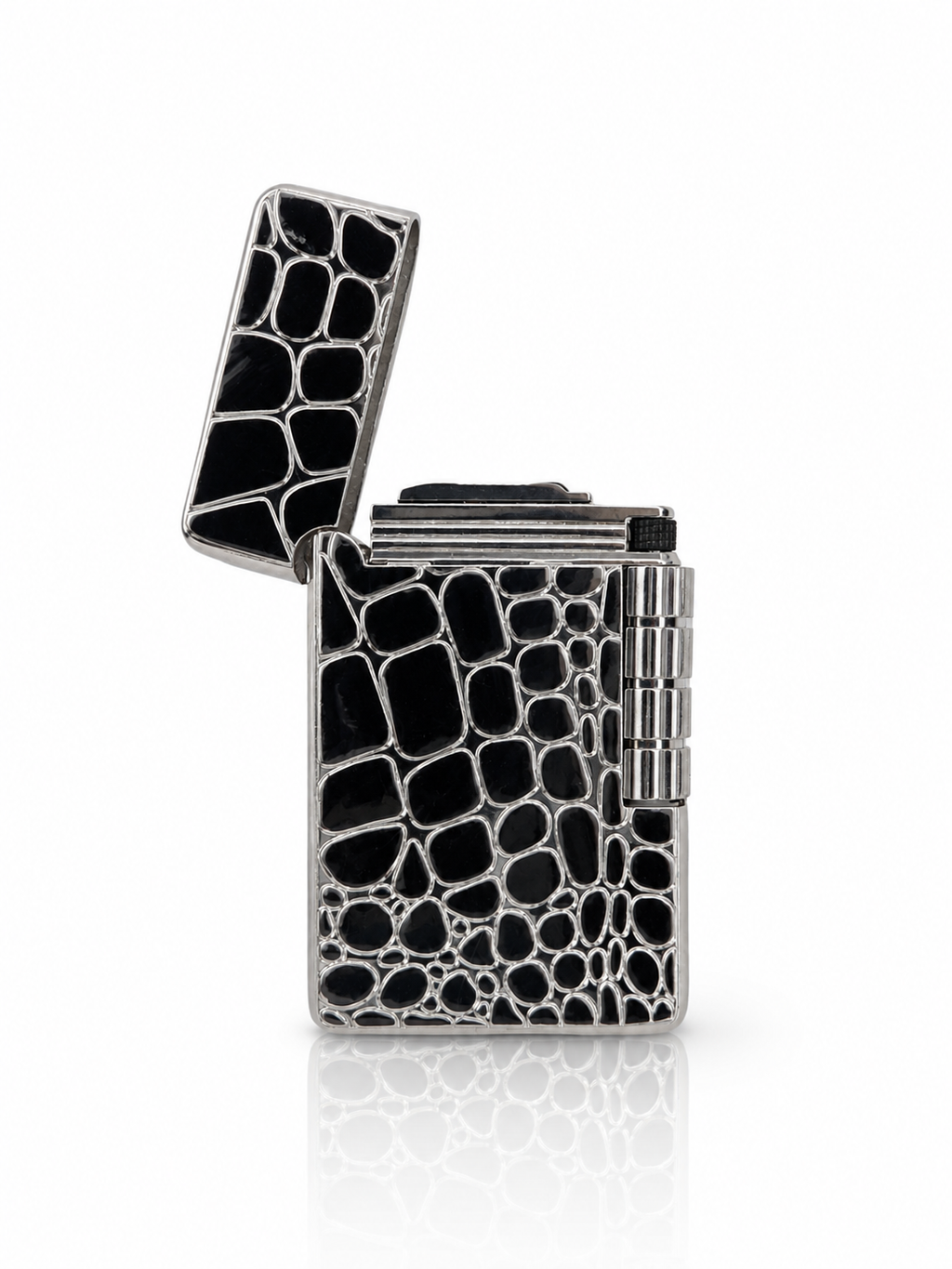 Imperial Crocodile | Premium Chrome Roller Pocket Lighter