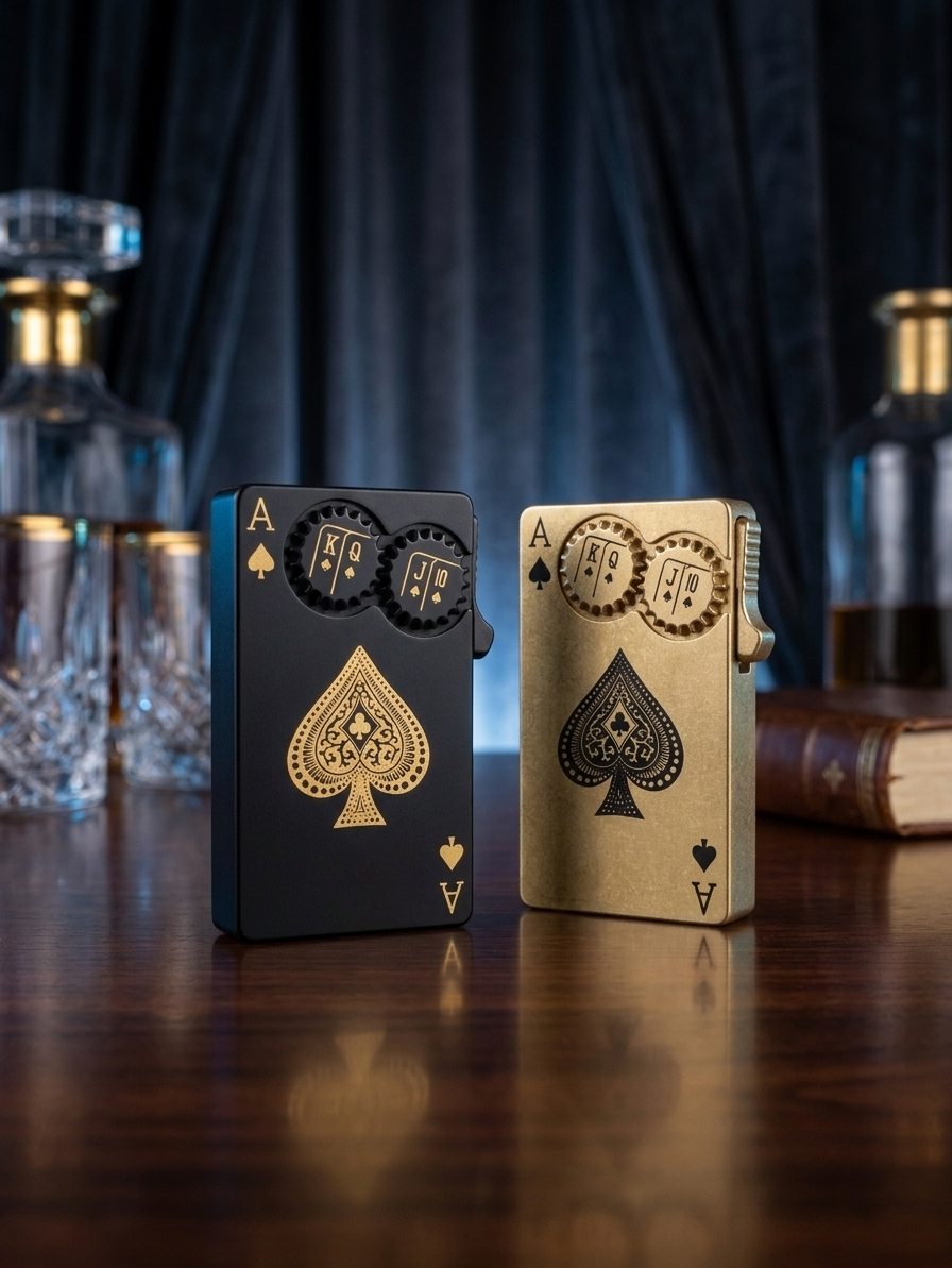 Ace Royal Flush | Interactive Gear Neon Green Flame Lighter