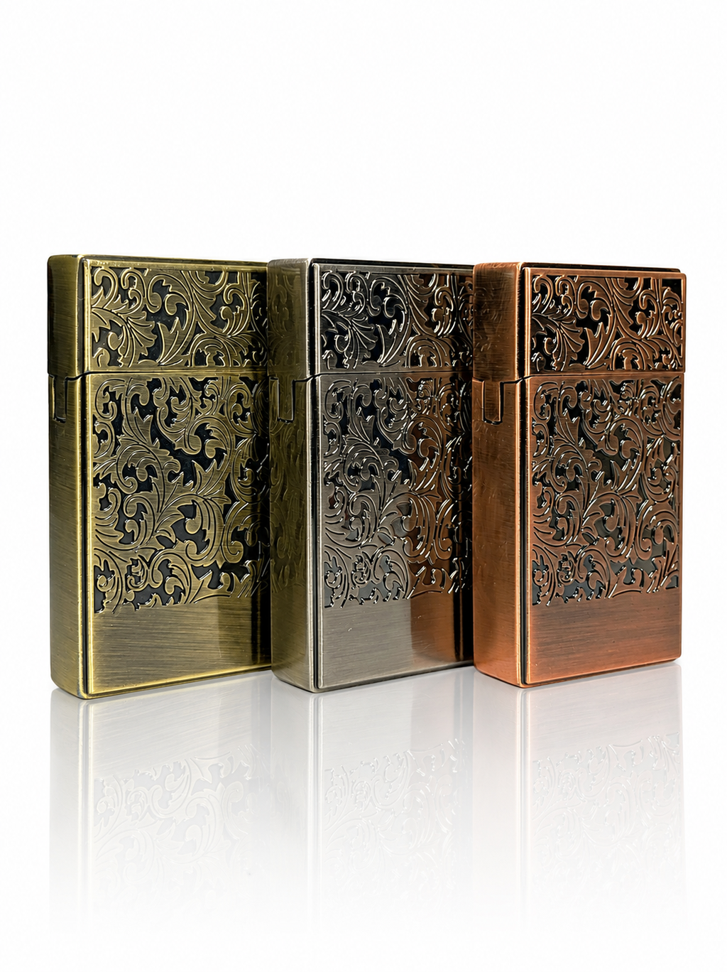 Royal Gothic Floral | Premium Carved Jet Flame Pocket Lighter