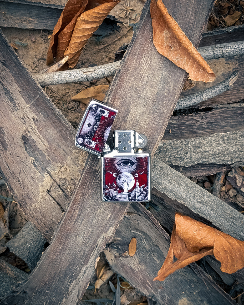 Occult Tarot Metal Lighter