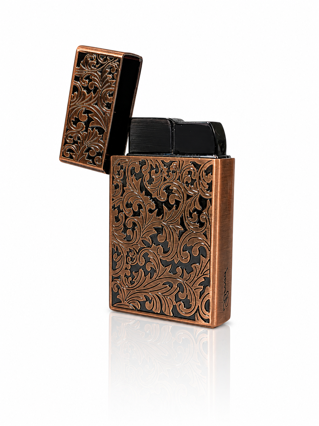 Royal Gothic Floral | Premium Carved Jet Flame Pocket Lighter