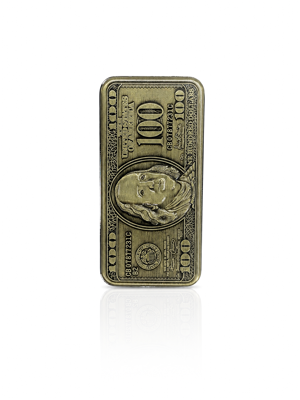 Freaky Flames - $100 Dollar |Premium Antique Metal Jet Flame Pocket Lighter