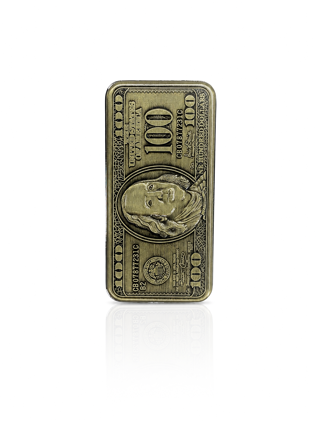 Freaky Flames - $100 Dollar |Premium Antique Metal Jet Flame Pocket Lighter