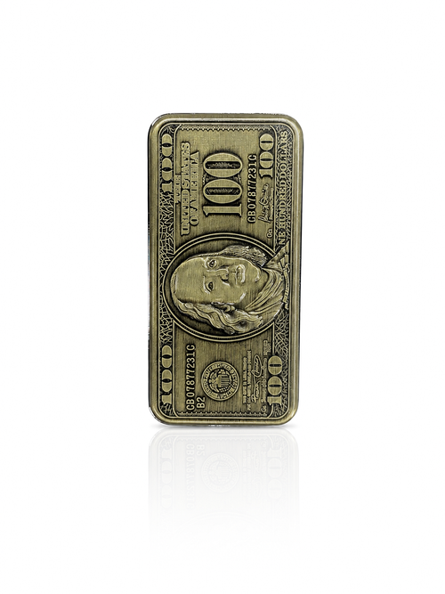 Freaky Flames - $100 Dollar |Premium Antique Metal Jet Flame Pocket Lighter